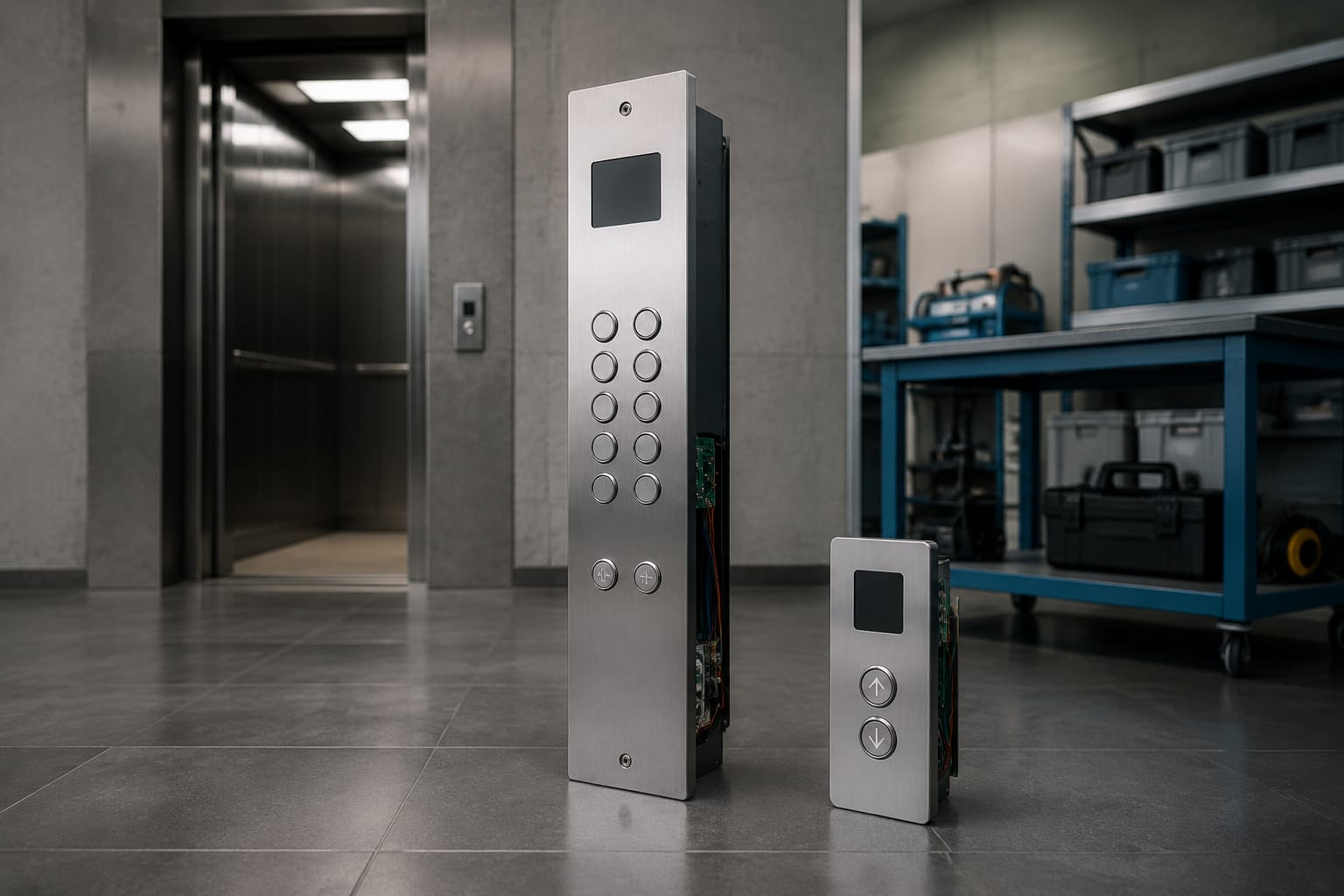 Panel de botones de ascensor: COP, LOP y compatibilidad
