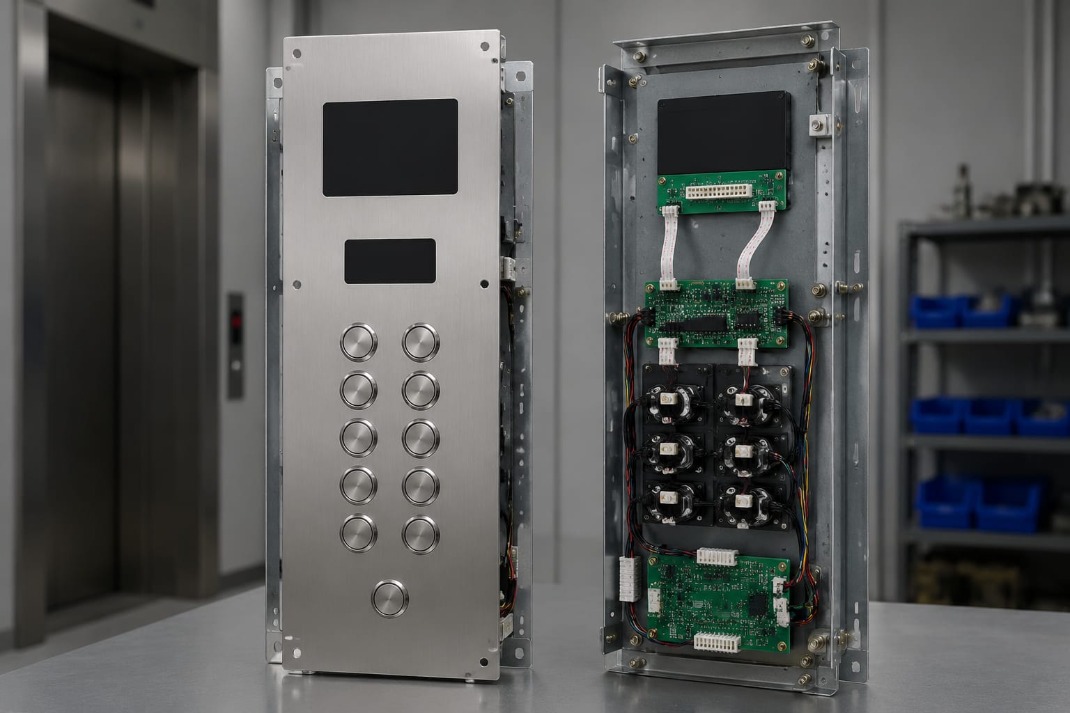 Panel de botones de ascensor: COP, LOP y compatibilidad