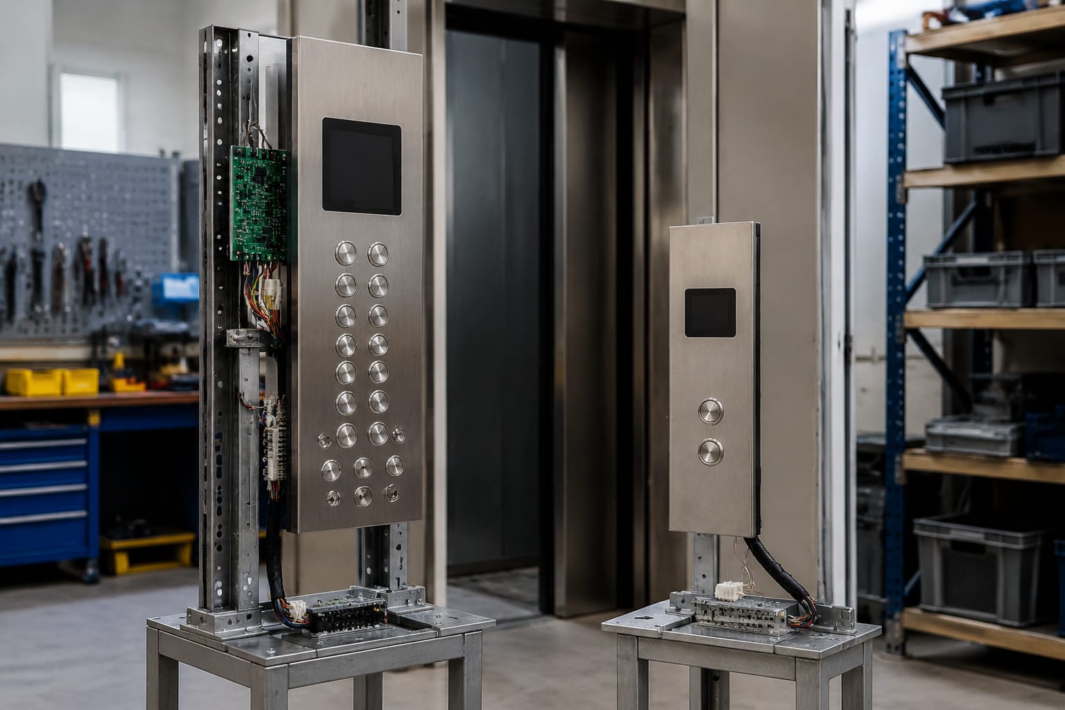 Panel de botones de ascensor: COP, LOP y compatibilidad