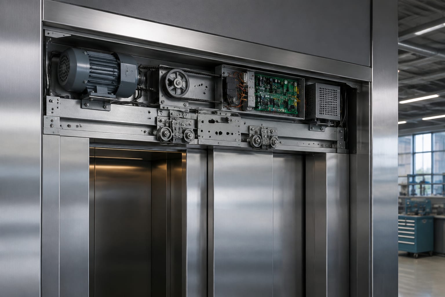 Door drive de ascensor: motores, control y ajuste