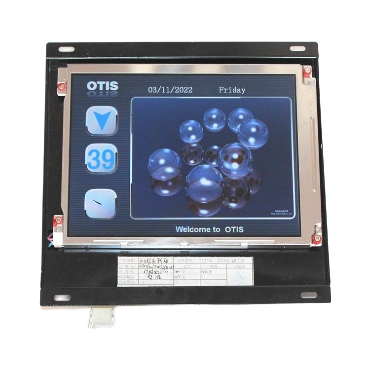 Pantalla multimedia de cabina de 10.4 pulgadas OTIS piezas de ascensor accesorios de ascensor