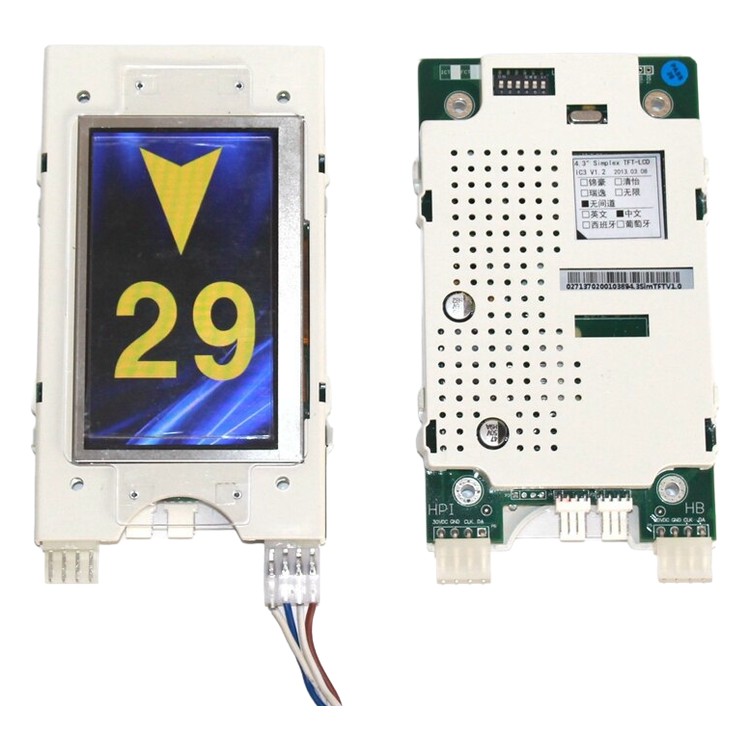 Placa de pantalla a color de 4.3 pulgadas OTIS piezas de ascensor y accesorios de elevación
