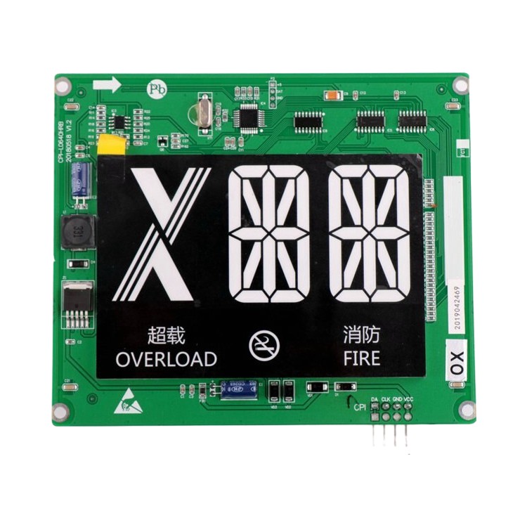 Placa de pantalla de cabina de 6.4 pulgadas OTIS piezas de ascensor y accesorios de elevación