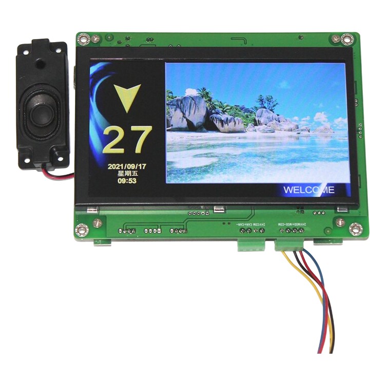 Pantalla LCD de cabina de sistema Monarch, piezas de elevador, accesorios de elevador