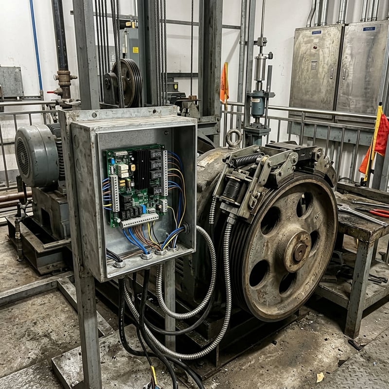 Instalación de la placa rectificadora OTIS DAA610F