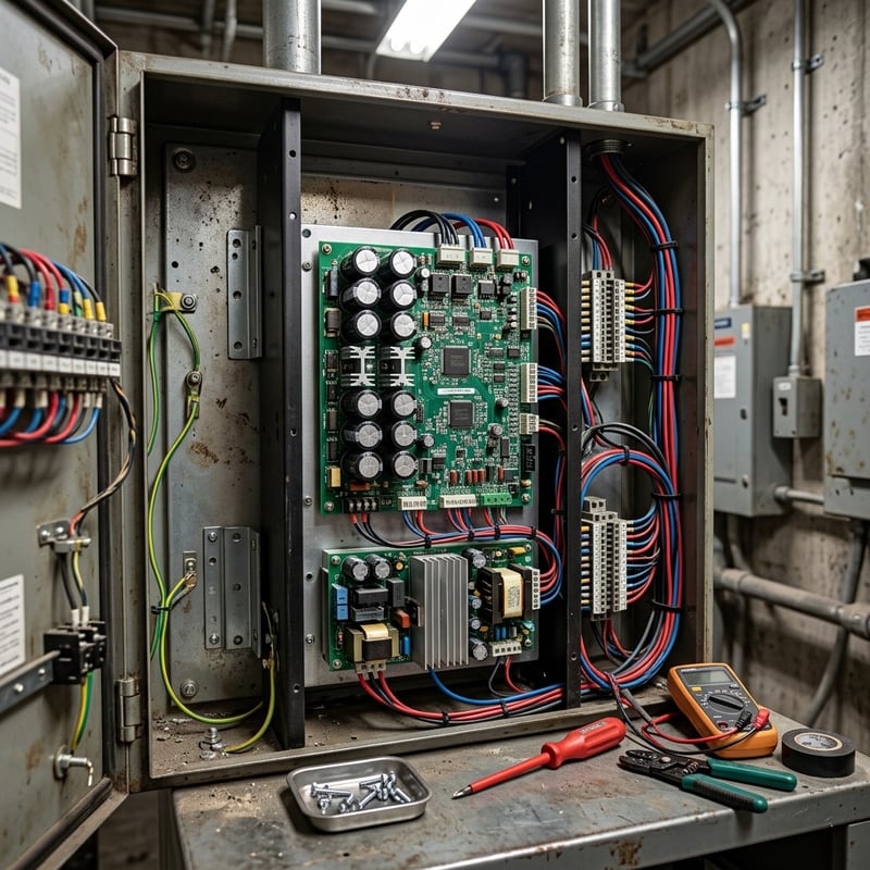 Instalación de la placa VFD OTIS KCA26800ABS8