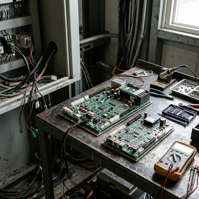 Instalación de la placa de control OTIS GBA26800LC1